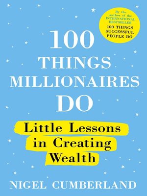 cover image of 100 Things Millionaires Do